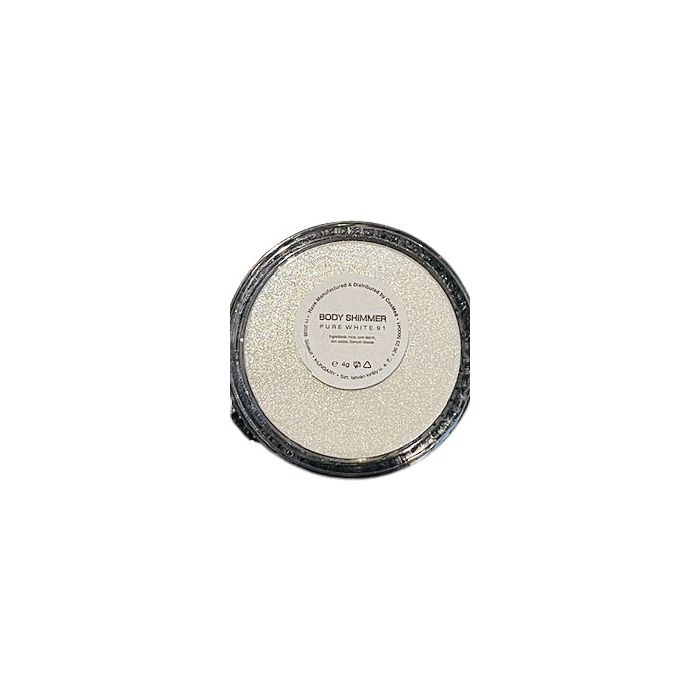Body shimmer 91 White m. børste, 4 g